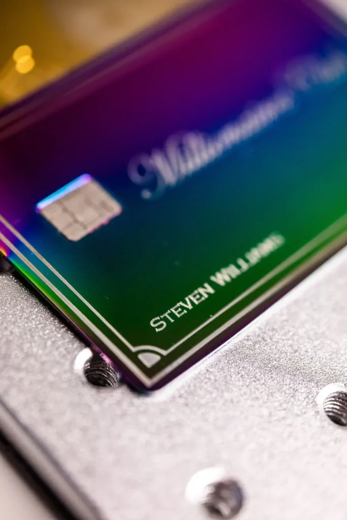 betalkort i metall, exklusiva betalkort